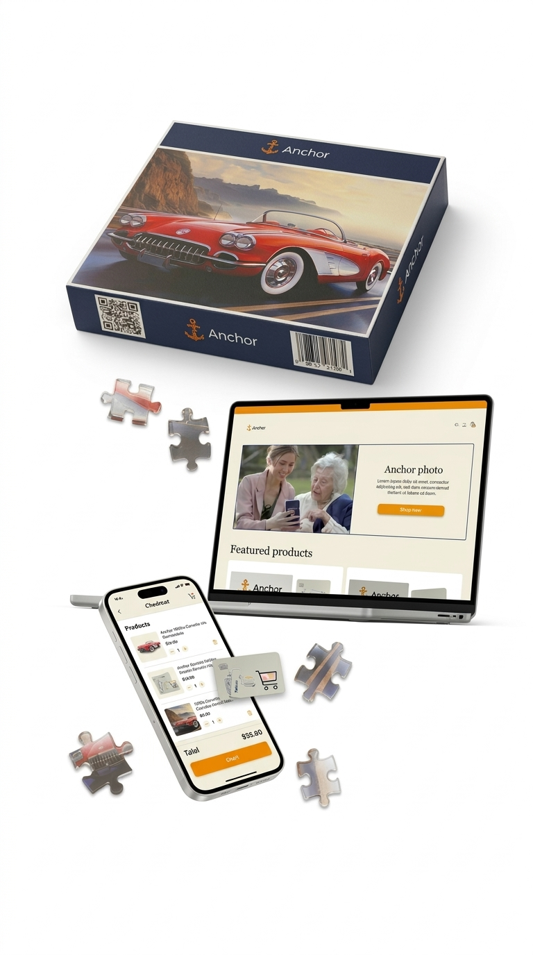 A render of three white cylindrical columns, against a warm creme background